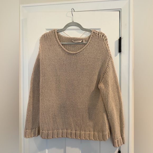 Soft Surroundings Sweaters - Soft Surroundings Taupe Knit Sweater